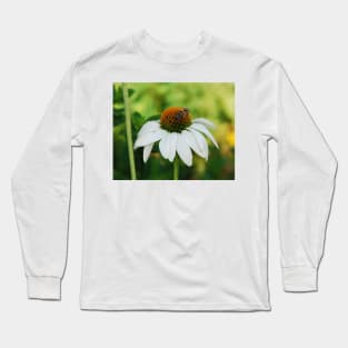 Echinacea Purpurea with Bee Long Sleeve T-Shirt